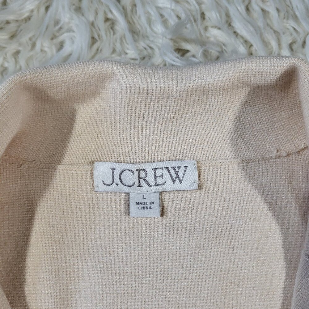 J.Crew Contrast-trim Waisted Sweater-blazer For Womens Large - Picture 8 of 12